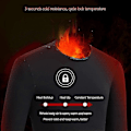 Miniatyrbild 3 av 5: Uppvärmda Termiska Underkläder, USB Elektriska Uppvärmda Termiska Långärmade T-shirts Ultralätt Baslager Varm Topp, Tvättbara Elektriska Värmeunderkläder-gzyv-Yv Longsleeve 4XL