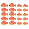 Miniatyrbillede 2 af 3: 20 stk. Miniature Resin Rød Fisk Kunstig Resin Fisk Falsk Fisk Ornament Mikro Landskab Ornament