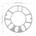 Miniatyrbillede 3 af 4: 4 stk. 3 mm hjulafstandsstykker Shims pladelegering aluminium 4 & 5 bolte til Autocar Universal