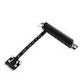Miniatyrbillede 1 af 5: 270 Graders Mini Pcie Til Pci-e 16x Forlængerkabel 20cm Pcie3.0 Forlængerport Adapter Til Gpu Pcie