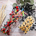 Miniatyrbillede 3 af 5: 150 Stykker Klare Godteposer Potetryk Cellofanposer Kæledyrsgaveposer Med 150 Stykker Twist Ties Til
