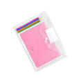 Miniatyrbillede 2 af 2: 10 stk. A4 Fil Dokumentmappe Klar Transparent Dokumentkuvert Organizer med Trykknap