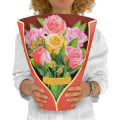 Pikkukuva 1 / 5: Daisy Pop Up -kortit, 3D-ponnahdusikkunakortit syntymäpäivälahjaksi, mukana viestikortti ja kirjekuori, 30 cm:n kokoinen paperinen ikuisuusruusulahjakortti Ha:lle rose
