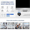 Miniatyrbild 3 av 5: Usb 3.0 Switch Selector Kvm Switch 5gbps 2 In 1 Ut Usb 3.0 Tvåvägsdelare För Skrivare Tangentbord Mus