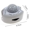 Miniatyrbilde 5 av 5: PIR Infrarød Bevegelsessensor Detektor DC5-24V Auto På Av Timer Bryter Hjem LED Lys Kropp PIR Bevegelse