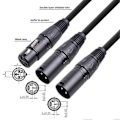 Miniatyrbillede 3 af 5: Xlr Splitter Kabel, 3 Pin Xlr Hun Til Dobbelt Xlr Han Patch Y Kabel Balanceret Mikrofon Splitter Co