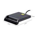 Miniatyrbild 2 av 5: USB Smart Card Reader DNI ATM IC ISO 7816 Klass A, AB och C Kompatibel med Windows Linux Mac OS