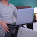 Miniatyrbillede 3 af 5: Computerbeslag Foldbart Justerbart Plastik Bærbart Laptop Stativ til Sofa