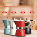 Miniatyrbillede 5 af 5: Moka Pot, espressokande til komfur, cubansk kaffeperkolator, espressomaskine