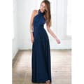 Kvinnors Afton Multi Way Wrap Brudtärna Formell Lång Maxiklänning Ysm2035 Navy Blue S
