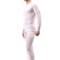 Miniatyrbild 1 av 2: Herr Mesh Genomskinlig Pyjamas Set Sexig Topp + Byxor Underkläder Erotiska Nattkläder White M