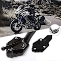 Miniatyrbillede 4 af 5: Motorcykel Støtteben Sidefod Forlænger Pad Til Mt-09 Fz-09 2014-2020 (sort)