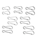 Miniatyrbillede 2 af 2: 30 stk. rustfri stål metal fjederkroge lanyard snap clips nøglering krog