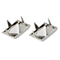 Miniatyrbilde 4 av 4: 100 X Sølv Nagler Studs Firkantet For Vesker/sko/hansker 9mm