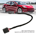 Miniatyrbilde 3 av 5: USB A til USB C Adapterkabel Oppgradering Oppdatering Ledningsnett Erstatning for Tesla Model 3 2017 til 2020