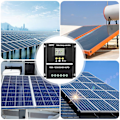 Miniatyrbillede 4 af 4: Solar Oplader Controller Solar Batteri Intelligent Regulator 12V/24/V36V/48V Solar Power Controller 100A