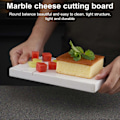 Miniatyrbillede 3 af 5: Ostehøvl i rustfrit stål med trådskærer til blokoste, marmorplade, mozzarella, parmesan, smør, skæreværktøj, let at rengøre, skridsikker køkkenredskab
