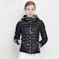 Miniatyrbillede 2 af 5: Dame Ultralet Dunjakke Hvide Andedun Hættejakker Langærmet Varm Slim Frakke Parka -bp Black xl