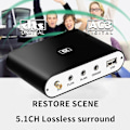 Miniatyrbilde 5 av 5: Da615h 5.1ch Audio Dekoder Bluetooth 5.0 Mottaker Dac Trådløs Audio Adapter Optisk Koaksial U Spill
