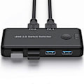 Miniatyrbild 4 av 5: USB KVM-switch USB 3.0 Switch KVM-switch för Windows PC Tangentbord Mus Skrivare 2 Datorer Delar 4 Enheter