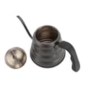 Kaffekedel 1200ml Rustfrit Stål Svanenhals Hæld Over Kaffekande med Termometer til Induktionskogeplade