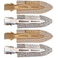 Miniatyrbillede 1 af 3: 4 stk. Hårklemmer uden folder, ingen bøjning, pandehårsklemmer, hårspænder til kvinder og piger