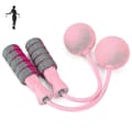 Hopprep, justerbart träningshopprep för fitness (rosa)