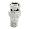 Miniatyrbillede 3 af 5: 10 stk. Bnc Hanstik Til F Hun Jack Adapter Coax Konnektor Kobling Cctv Kamera