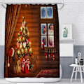 Miniatyrbild 2 av 3: Bästsäljande Juldekorationer Jul Duschdraperi Tryck Polyester Duschdraperi A