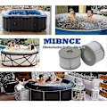 Miniatyrbillede 2 af 5: Pakke med 8 udskiftningsfilterpatroner til MSpa Spa oppustelig pool, Jacuzzi s XULUO