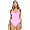 Miniatyrbillede 1 af 2: Dame 3D Bikini Badedragt med Brystpuder, Voksen Heldragt pink M