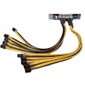 Pikkukuva 2 / 5: 2x 6-nastainen liitin palvelinsyöttökaapeli Pcie P3 S7 S9 S11 Bitmain Miner -louhijoille, tukee louhijan PSU-kaapelia