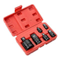 Miniatyrbilde 1 av 5: 6 stk. Reduksjonsadapter og Hylseadapter Pipenøkkel 1/4 1/2 3/8 3/4 Drive Skralle Breaker Drive Spenn
