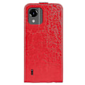 Miniatyrbilde 5 av 5: For Nokia C110 Kort Holder Telefon Deksel Crazy Tekstur Vertikal Flip Lærdeksel Red Style C Nokia C110