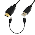 Pikkukuva 2 / 5: 20 tuuman HDD A uros - USB 2.0 uros adapterimuunnin latauskaapeli
