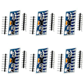 Miniatyrbild 5 av 5: 6st -521mpu-6050 Modul 3-axlig Accelerometer 6 Dof Gyroskop Sensormodul 16bit AD-omvandlare Data