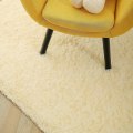 Miniatyrbilde 5 av 5: Tflycq Myke, fluffy gulvtepper, egnet for soverom, barnerom, plysj, lodne barnehagetepper, pelsaktige tepper, egnet for gutter, jenter, studenthybel Beige 1.3 *2 Feet