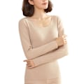 Miniatyrbild 1 av 2: Termounderkläder Herr Vinter Dam Långkalsonger Set Fleece Håller Värmen I Kallt Väder Female Skin Color M