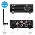 Miniatyrbillede 2 af 4: Audio Bt01 Bluetooth 5.0 Lydforstærker 2 Kanal Klasse D Mini Hifi Integreret Digital Effektforstærker F
