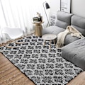 Miniatyrbilde 3 av 5: Tflycqgeometric Tepper til soverom - 152 x 244 cm Shaggy Områdeteppe Moderne Innendørs For Stue Jenter Gutter Barnerom Hybel Barnehage Hjem Ferie Dekor Gulv C