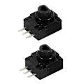 Miniatyrbillede 1 af 5: 1 Sæt 2 stk. Sorte Reservedele /rt Knap Tastatur Til