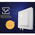 Miniatyrbillede 3 af 5: 0-5m Uhf Rfid Læser Lang Rækkevidde I 30dbm Cirkulær Antenne Rs232/485 Wg26/34 /ip Til Køretøjsstyring