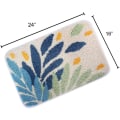 Miniatyrbillede 2 af 5: Tflycq Plant Bademåtte Blød Absorberende Skridsikker Mikrofiber Tæppe Blade Badeværelses Tæppe 16 240.5 (Variation Farve Blade)