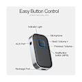 Pikkukuva 2 / 4: Bluetooth-vastaanotin mikrofonilla Aux-autoadapteri 3,5 mm langaton Bluetooth 5.0 -äänimuunnin