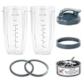 Pikkukuva 1 / 5: 7 osaa Nutribullet Blender-kuppia ja terän vaihtosetti 32Oz Suuri kuppi yhteensopiva NutriBulletin kanssa