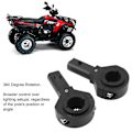 Miniatyrbilde 5 av 5: Par med 0,75 tommer 1,18 tommer ATV UTV lysstangfester 360 graders roterende faste robuste rørburklemmer