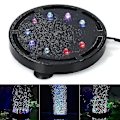 Miniatyrbillede 1 af 4: Akvarium Luftsten Boble Lys Undervands Fisketank Luftbobler Led Lys Luftpumpe Boblesten Lampe Til Dekoration 10.5cm 9LED