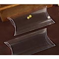 Miniatyrbillede 3 af 3: 50 stk. klare PVC pudeformede slikæsker, transparente festbryllupsfavoritholdere, chokoladeæsker, søde slikposer