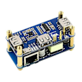 Pikkukuva 1 / 5: Poe Ethernet/usb Hub Hat -laajennuskortti Raspberry Pi Zero W Wh:lle, 10m/100m Ethernet-portti, 3x Usb