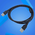 Miniatyrbilde 4 av 5: Datakabel Høyhastighetsoverføring Stabil Utgang Driverfri USB2.0 A til A Hann til Hann Dataoverføringskabel for Radiator